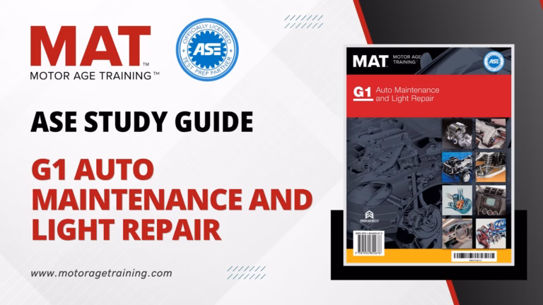 ASE Study Guide G1 Auto Maintenance and Light Repair – eBook