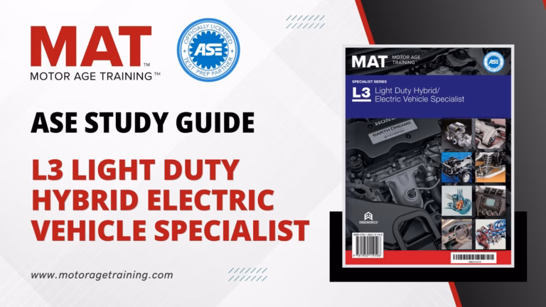 ASE Study Guide L3 Light Duty Hybrid Electric Vehicle Specialist – eBook