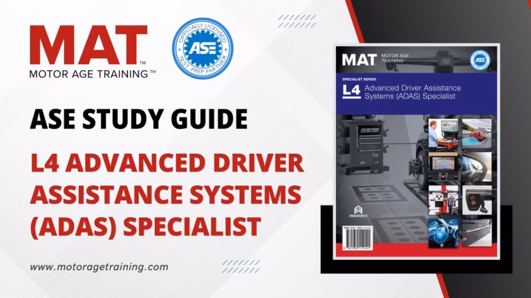 ASE Study Guide L4 Advanced Driver Assistance Systems (ADAS) Specialist – eBook