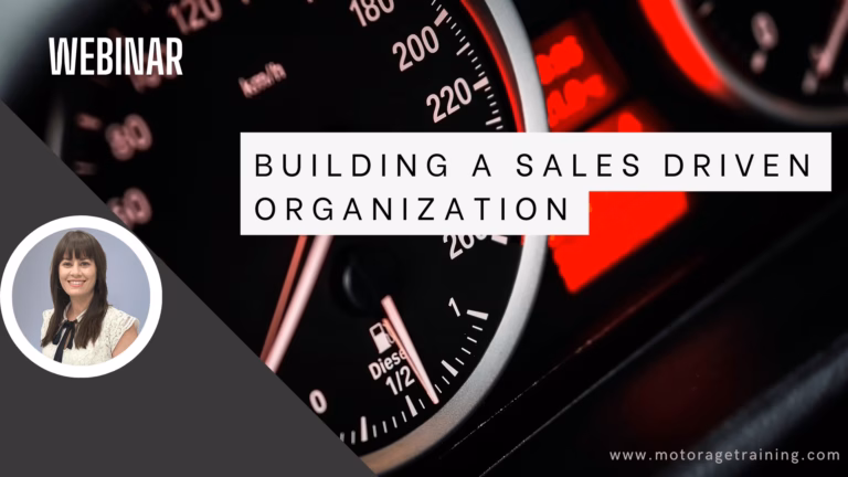 Building a Sales Driven Organization