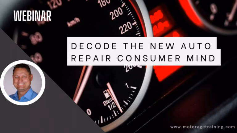 Decode the New Auto Repair Consumer Mind