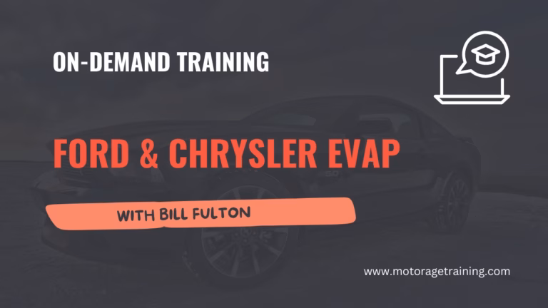 Ford & Chrysler EVAP with Bill Fulton