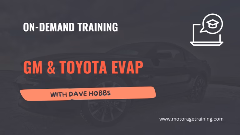 GM & Toyota EVAP with Dave Hobbs