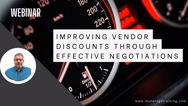 Improving vendor discounts through effective negotiations