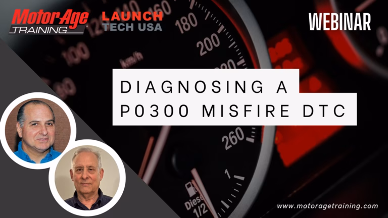 Diagnosing a P0300 Misfire DTC