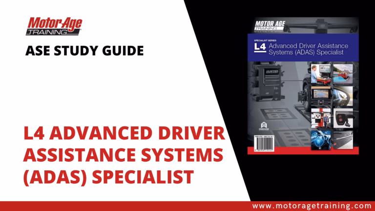ASE Study Guide L4 Advanced Driver Assistance Systems (ADAS) Specialist – eBook