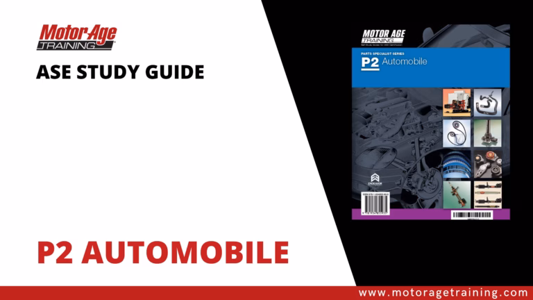 ASE Study Guide P2 Automobile Parts Specialist – eBook