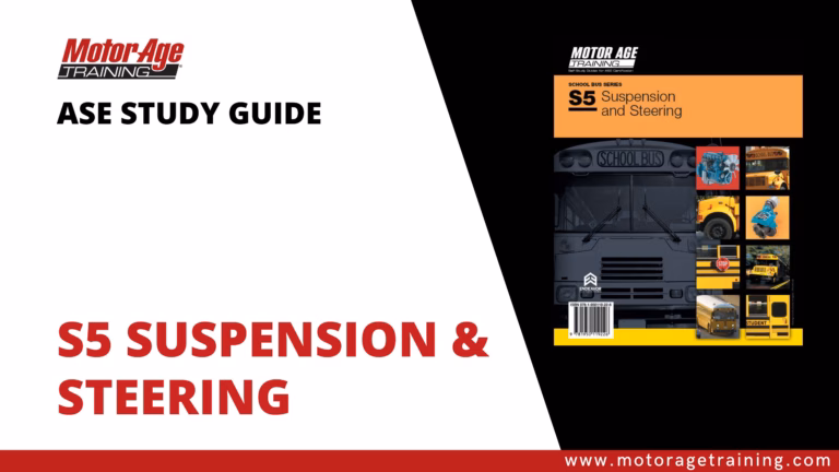 ASE Study Guide S5 School Bus Suspension and Steering – eBook
