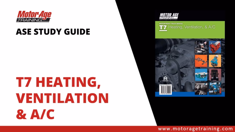 ASE Study Guide T7 Heating, Ventilation & A/C – Practice Test