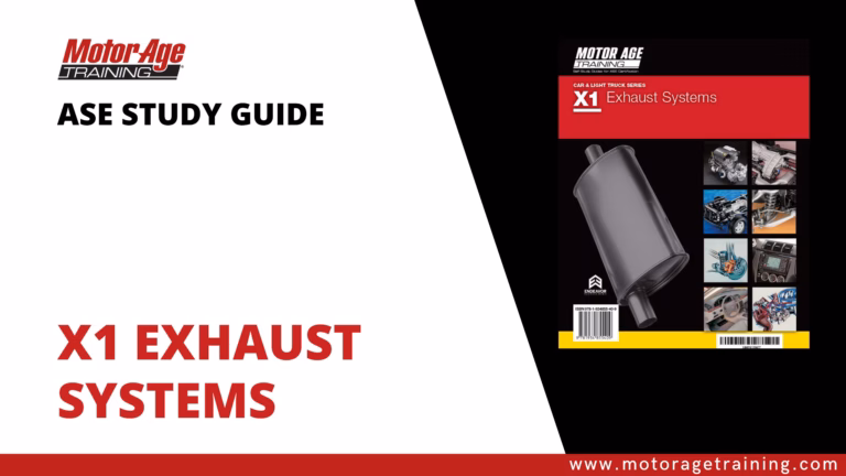 ASE Study Guide X1 Exhaust Systems – eBook