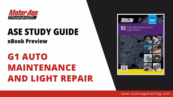 ASE Study Guide G1 Auto Maintenance and Light Repair – eBook Preview