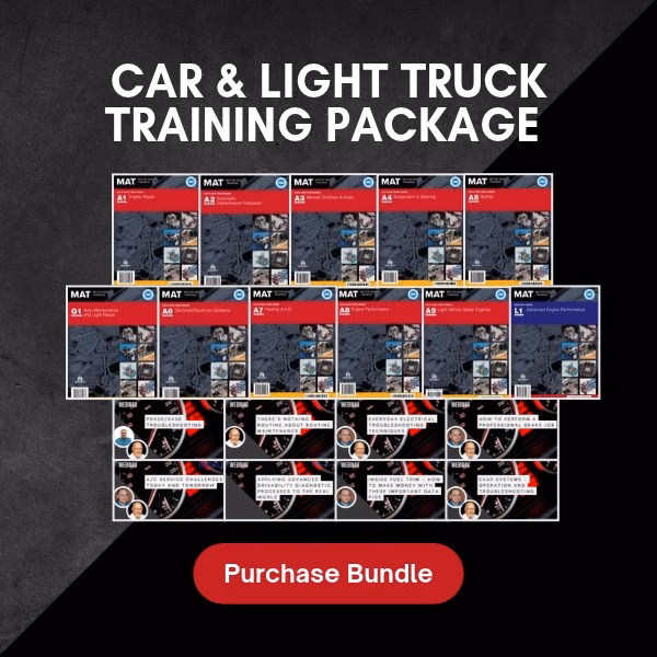 Car & Light Truck Training Package ASE Test Prep