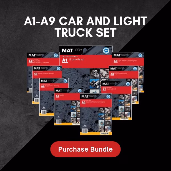 A1-A9 Car & Light Truck Set ASE Test Prep